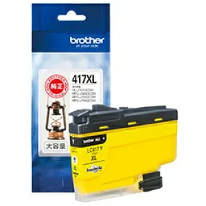 ブラザー LC417XLY 【ブラザー純正】インクカートリッジ イエロー（大容量） 対応型番：MFC-J7500CDW、MFC-J5800CDW他