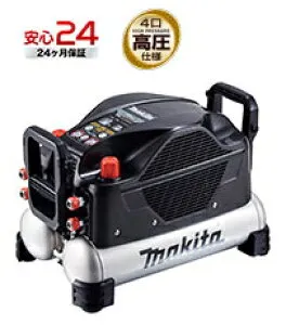 マキタ電動工具 【11L】高圧エアーコンプレッサー【4口高圧】 AC500XLHB（黒）
