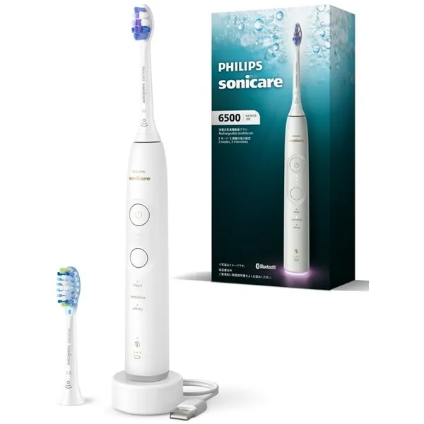 PHILIPS HX7410/09 ホワイト ソニッケアー プロテクトクリーン6500シリーズ [電動歯ブラシ (音波・音波水流式)]