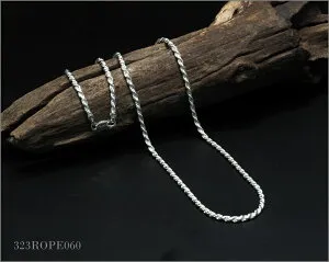 SV925 ロープチェーンネックレス 3.00mm 50cm No.323 ROPE 060