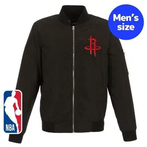【送料無料】 NBA公式 JH Design メンズ ナイロンジャケット アウター スタジャン ジャンパー ヒューストン・ロケッツ Houston Rockets Lightweight Nylon Bomber Jacket