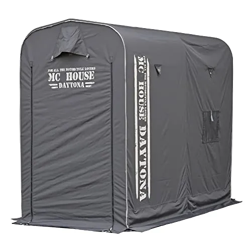 デイトナ(Daytona) バイクガレージ 自転車 大型バイク対応 防水 頑丈フレーム 屋外 テント H2200×W1300×D2600mm MC HOUSE 1300(MCハウス) 31296