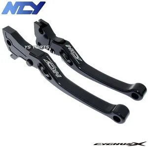【送料無料】[NCY正規品]削出6段階調整式ブレーキレバー左右SET黒1型シグナスX[SE12J/5UA/5TY]2型シグナスX[SE44J/28S/4C6/1CJ]3型シグナスX SE44J/1YP/1MS