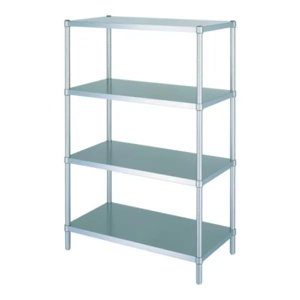 シンコー ステンレスラックベタ棚4段 RB418045 [RB4-18045][r21][s9-033]