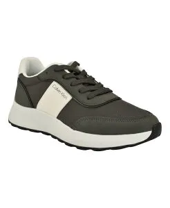 カルバンクライン メンズ シューズ スニーカー レース Calvin Klein Men's Byren Casual Lace-Up Sneakers Dark gray グレー