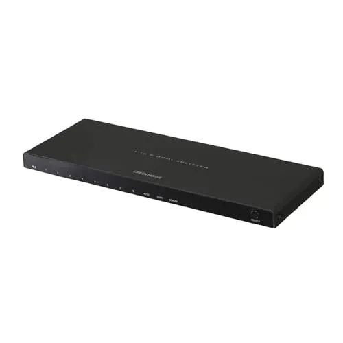 HDMIスプリッター 1入力8出力 8画面同時出力 HDMI分配器 FireTVStick PS5 NintendoSwitch 対応 GH-HSPA8-BK
