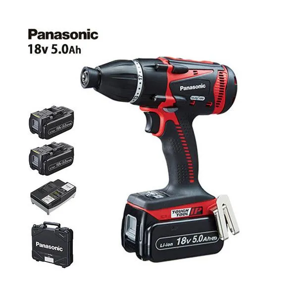 パナソニック 充電マルチインパクトドライバー 18V 5.0Ah EZ75A9LJ2G-R (赤/電池2個＋ケース付/14.4V・18V両用) [Panasonic]