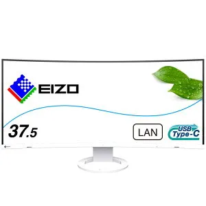 EIZO PCモニター FlexScan ホワイト [37.5型 /UWQHD+(3840×1600） /ワイド /曲面型] EV3895-WT