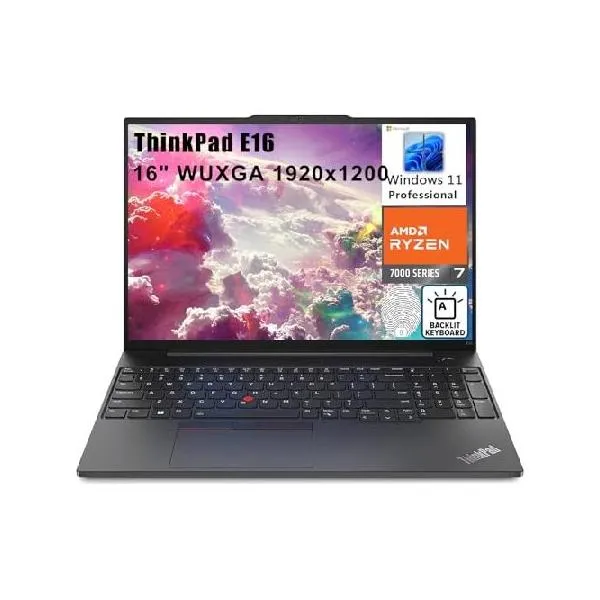 Lenovo ThinkPad E16 16" FHD+ Business Laptop Computer, AMD Octa-Core Ryzen 7 7730U (Beat i7-1355U), 24GB DDR4 RAM, 512GB PCIe SSD, WiFi6, Bac_並行輸入