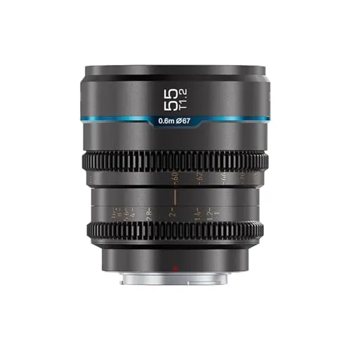 互換性がある ソニー E マウント、富士 X マウント対応 16mm 24mm 35mm 55mm 75mm T1.2 S35 シネレンズシリーズ(55mm T1.2 Metal Gray,Fuji XF)