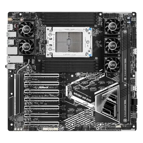 ASRock マザーボード WRX90 WS EVO AMD CPU (Socket sTR5) 対応 WRX90 チップセット DDR5 EEB マザーボード 【国内正規代理店品】