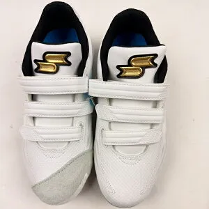 【右縫いP革付き 27cm】白スパイク SSK エスエスケイ 3本ベルト 野球 樹脂底 金具固定スパイク 高校野球対応 プロエッジ TT-VW ESF3109VW-1010