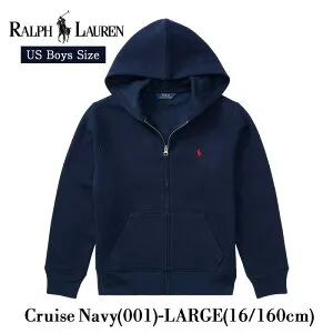 ポロ ラルフローレン ボーイズ ワンポイント フルジップ パーカー 323547626 ブラック ネイビー グレー POLO RALPH LAUREN ポロラルフローレン polo ラルフ 定番 メンズ レディース 男女兼用 キッズ 150