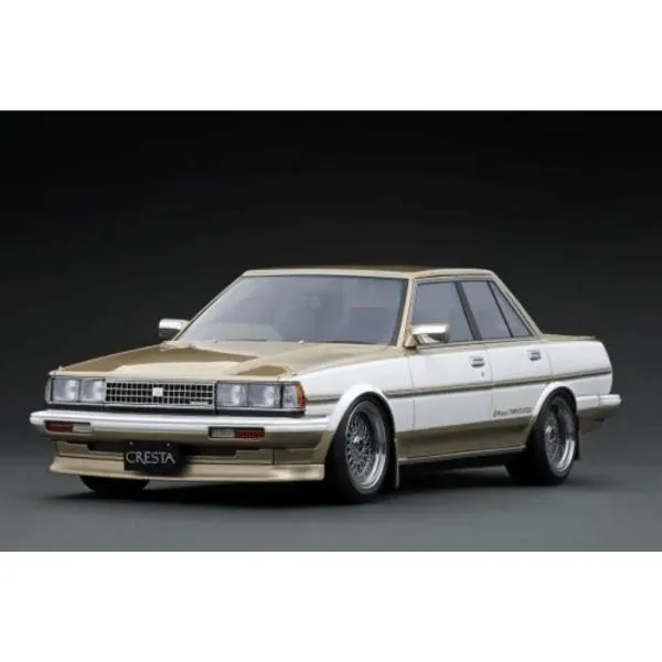 ignition_model 1/18 Toyota CRESTA GT TWIN TURBO (GX71) White / Gold (IG3831)