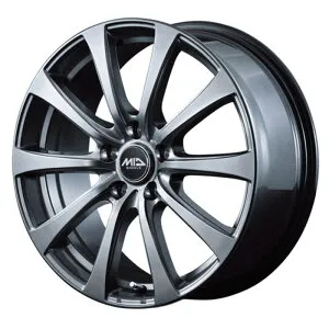 ホイール4本セット 16インチ 6.5J+48 5H-114.3 EUROSPEED G10 メタリックグレー