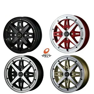 DOALL ドゥオール アルジェノン フェニーチェ RX2 14x4.5J+43 4-100 4本 旧車風 エブリィ ワゴンR アルト N-BOX フレア ミラ タント ムーヴ ブラック ゴールド レッド