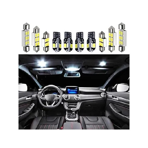 13x Canbus Error Free LED Interior Light Kit Package,for Fiat 500L 2019-2020 Car Accessories Map Dome Trunk License Light_並行輸入