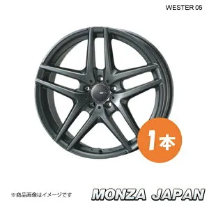 MONZA JAPAN モンツァジャパン WESTER S05 MercedesBenz SLCクラス(R172) SLC200 スポーツ ホイール 1本【18×7.5J 5-112 INSET44 ダークシルバー】 TA-13