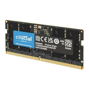 Crucial RAM 48GB DDR5 5600MT/s (または5200MT/s or 4800MT/s) ノートパソコンメモリ CT48G56C46S5 ブラック
