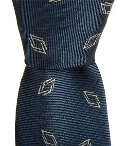 ヒューゴボス メンズ アクセサリー ネクタイ シルク Hugo Boss Diamond Pattern Jacquard 2 1/4 Silk Blend Tie Blue ブルー