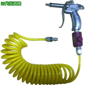 ■ヤマト コイルホース(ボタン式カップリング付)ブローガンセット〔品番:DCH500BT〕【1762665:0】[送料別途見積り][法人・事業所限定][外直送][店頭受取不可]