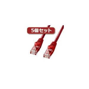 5個セット サンワサプライ カテゴリ6UTPLANケーブル LA-Y6-15RX5 (代引不可)