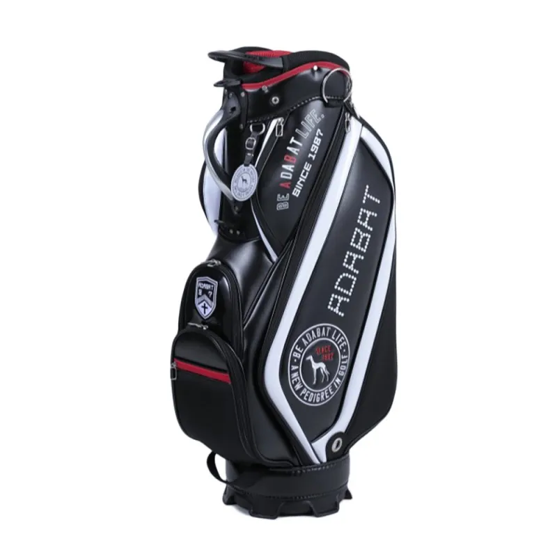 ゴルフ カート式 キャディバッグ 9型 5分割 25SS ABC437 BK ＦＦ ブラック バッグ/ポーチ/ケース