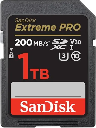 SanDisk (サンディスク) 1TB Extreme PRO SDXC UHS-I メモリーカード - C10、U3、V30、4K UHD、SDカード- SDSDXXD-1T00-GN4IN