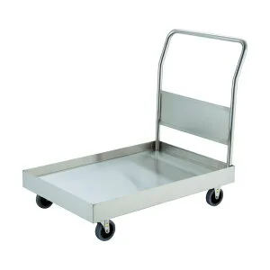 (LINEクーポン有)【個人宅配送不可】TRUSCO SSAR-2TBU 直送 代引不可・他メーカー同梱不可 ステンレス台車 オールSUS304 皿型台車 900X600 帯電防止U車輪 SSAR2TBU