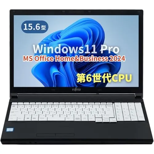 ノートPC LIFEBOOK A576 /15.6型/10キー/MS Office H&B 2024/Celeron 3855U/Win11 Pro/wajunのWIFI/Bluetooth/HDMI/16GB/256GB SSD