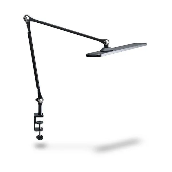 ジェントス ルミサス 高演色クランプ式デスクライト ブラック DK-R190BK 1個