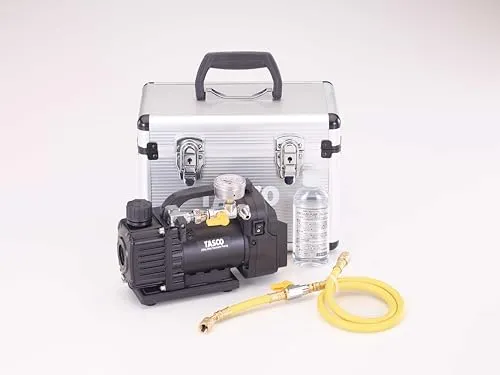 イチネンTASCO TA150ZM-S デュアル型真空ポンプゲージ付セット(TA142MK(アナログタイプ） マキタ製18Vバッテリー対応品