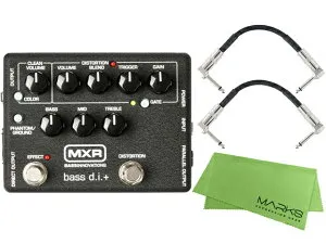 国内正規品 / MXR エムエックスアール M80 Bass D.I. + + モリダイラパッチケーブル2本 セット［マークス・オリジナルクロス付］ベースダイレクトボックス