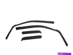 バグシールド 2016-2021タコマダブルキャブのための4PCチャンネルウィンドウ換気ダークスモークダークスモーク 4pc In-Channel Window Vent Visors Dark Smoke for 2016-2021 Tacoma Double Cab【並行輸入品】