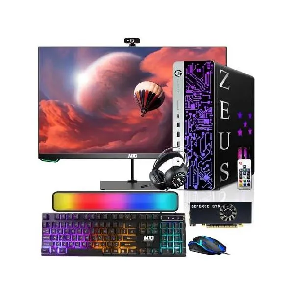 HP G3 Gaming Desktop PC, Intel Core i7 6th Gen, GTX 1050 TI 4GB GDDR5, 16GB RAM, 256GB SSD + 1TB HDD 27 Inch 165hz Gaming Monitor, RGB Kit, W_並行輸入