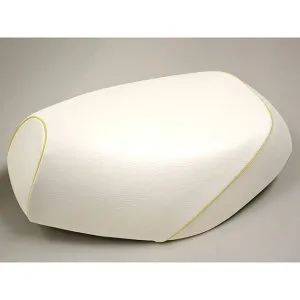 グロンドマン アドレスV125S（CF4MA） 国産シートカバー 白 アドレスV125S タイプ 被せ 仕様 黄パイピング GR5555SC20P100