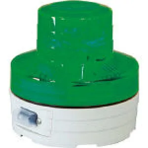 ☆日動 NU-BG 電池式LED回転灯 ニコUFO 夜間自動点灯タイプ 緑 NUBG コード(3686515)