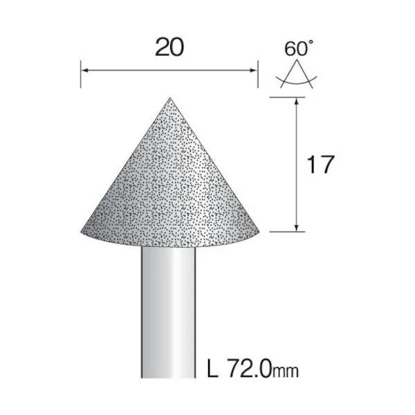 ■Minimo 電着ダイヤモンドバー#120 Φ20 AD3283(8527693)