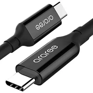 【araree】 USB Type C CtoC ケーブル 100cm 急速充電 映像出力 可能 高耐久 USB Type-C Power Delivery 対応 最大 100W 出力 1m 充電ケーブル eMarker 内蔵 ... USB-C ブラック