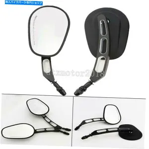 Mirror ハーレー - デビッドソンのための8mmネジのオートバイハンドルバーの背面図サイドミラー 8mm Threaded Motorcycle Handlebar Rear View Side Mirrors for Harley-Davidson【並行輸入品】