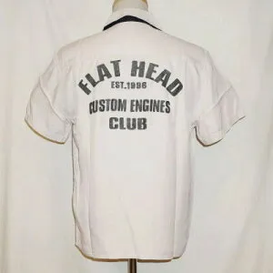F-SRO-002S-アイボリー-CUSTOM ENGINES CLUB-FSRO002S-FLATHEAD-フラットヘッドレーヨンシャツ-ボーリングシャツ【送料無料】【smtb-tk】【楽ギフ_包装】