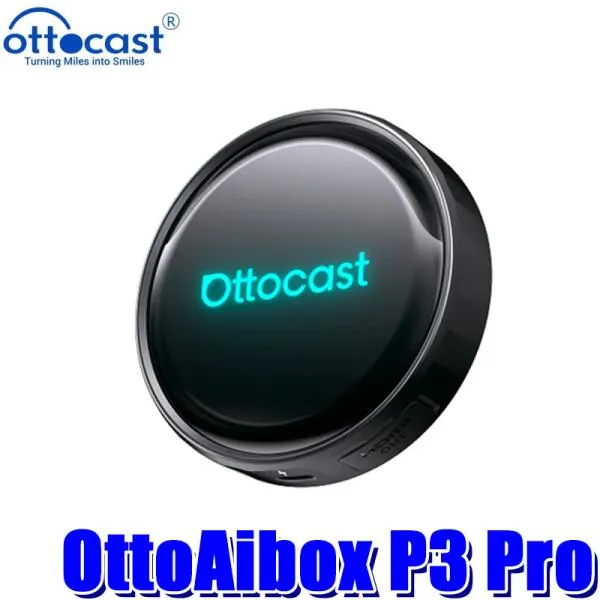 PCS61-TJ ottocast オットキャスト OttoAibox P3 Pro ワイヤレス化 iPhone/android対応 クラウドSIM対応 HDMI出力 音声ナビ AIアシスタント機能