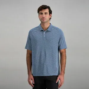 ハガー レディース トップス Tシャツ ポロシャツ ニット Men's Haggar Short Sleeve Stripe Knit Raglan Polo Slate Blue スレート