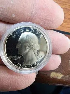 1776 - 1976 S プルーフ シルバー ダブルダイ ワシントン クォーター 超レア!