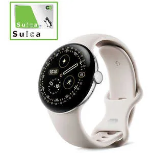 GOOGLE スマートウォッチ Google Pixel Watch 4 41mm Polished Silver アルミケース/Porcelain アクティブ バンド Wi-Fi Silver GA10830-US