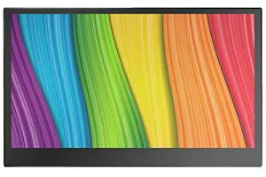 KEIAN 恵安 13.3型 ADSパネル 量子ドット技術採用 モバイルモニター カバースタンド&レザーケース付属 ブラック