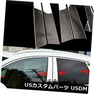 ドアピラー ポルシェマカン14-15新しいステンレス製ドアピラー窓カバートリム8個用 For Porsche Macan 14-15 New Stainless Steel Door Pillar Window Cover Trim 8Pcs 【並行輸入品】
