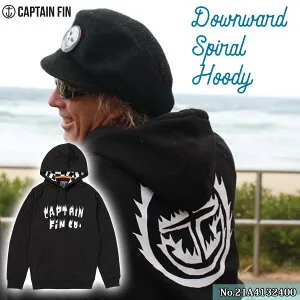 【4/24～4/26エントリーでP10倍】24 FW CAPTAIN FIN キャプテンフィン パーカー Downward Spiral Hoody 長袖 スウェット フード カンガルーポケット ロゴ メンズ ユニセックス 2024年秋冬 品番 21A4132400 日本
