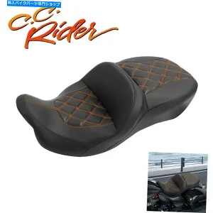 Seats C.C.ハーレーエレクトラロードグライド2009-2022に適したライダードライバーと助手席 C.C. RIDER Driver & Passenger Seat Fit For Harley Electra Road Glide 2009-2022【並行輸入品】