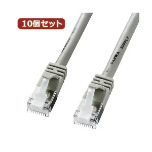 10個セットサンワサプライ ツメ折れ防止カテゴリ5eSTPLANケーブル KB-STPTS-03X10 (代引不可)
